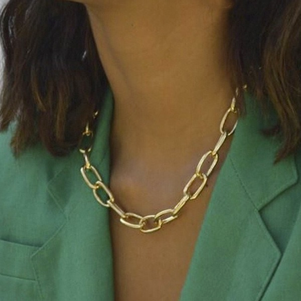 Bulk Jewelry Wholesale necklace vintage punk wind short thick chain JDC-NE-xc133 Wholesale factory from China YIWU China