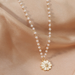 Bulk Jewelry Wholesale necklace white alloy small flower pearl necklace JDC-NE-D562 Wholesale factory from China YIWU China