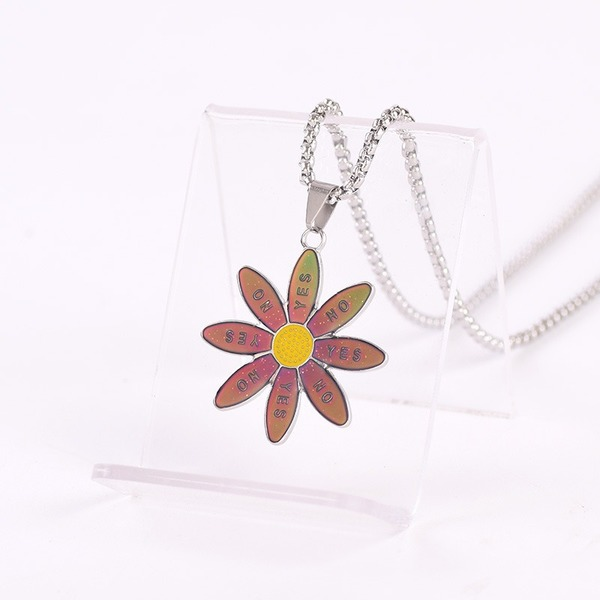 Bulk Jewelry Wholesale necklaces color change personality Yes No Daisy JDC-NE-sj020 Wholesale factory from China YIWU China