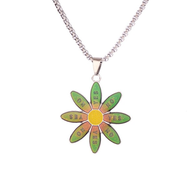 Bulk Jewelry Wholesale necklaces color change personality Yes No Daisy JDC-NE-sj020 Wholesale factory from China YIWU China