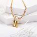 Bulk Jewelry Wholesale Necklaces gold lock Alloy JDC-NE-xy186 Wholesale factory from China YIWU China