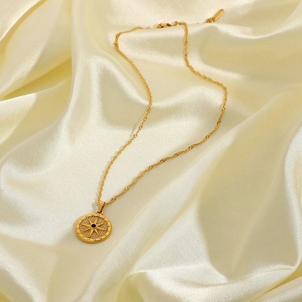 Bulk Jewelry Wholesale Necklaces gold Stainless steel Moon stars JDC-NE-JD057 Wholesale factory from China YIWU China