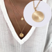 Bulk Jewelry Wholesale Necklaces gold Stainless steel Round shape JDC-NE-JD075 Wholesale factory from China YIWU China