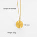 Bulk Jewelry Wholesale Necklaces gold Stainless steel Round shape JDC-NE-JD075 Wholesale factory from China YIWU China