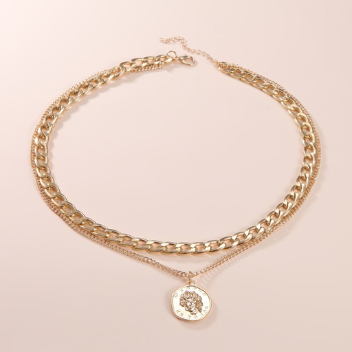 Bulk Jewelry Wholesale Necklaces Silver vintage portrait Alloy JDC-NE-cy010 Wholesale factory from China YIWU China