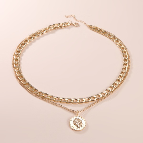 Bulk Jewelry Wholesale Necklaces Silver vintage portrait Alloy JDC-NE-cy010 Wholesale factory from China YIWU China