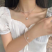 Bulk Jewelry Wholesale Necklaces White double layer imitation pearl pendant JDC-NE-cy047 Wholesale factory from China YIWU China