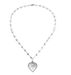 Bulk Jewelry Wholesale NecklacesVintage old peach heart flower Alloy JDC-NE-cy053 Wholesale factory from China YIWU China