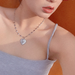 Bulk Jewelry Wholesale NecklacesVintage old peach heart flower Alloy JDC-NE-cy053 Wholesale factory from China YIWU China