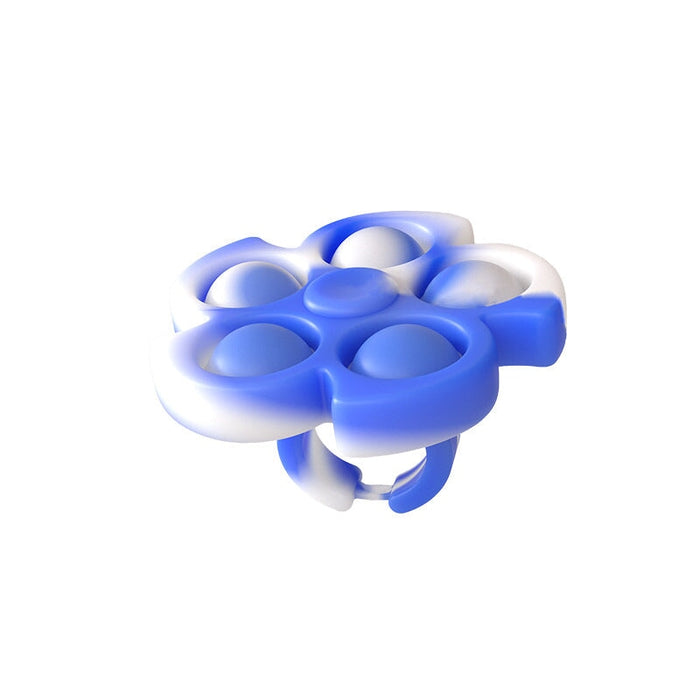 Wholesale new colorful fidget spinner toys JDC-FT-SZQL013 fidgets toy 潜乐 blue white1 Wholesale Jewelry JoyasDeChina Joyas De China