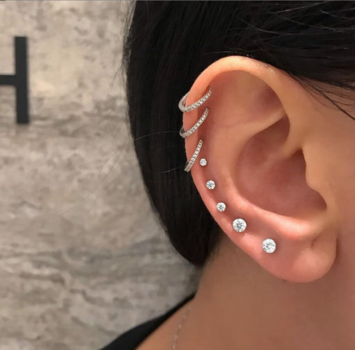 Wholesale new crystal simple earrings JDC-ES-F008 Earrings 韩之尚 Wholesale Jewelry JoyasDeChina Joyas De China