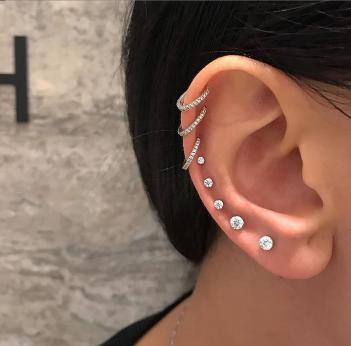 Wholesale new crystal simple earrings JDC-ES-F008 Earrings 韩之尚 Wholesale Jewelry JoyasDeChina Joyas De China