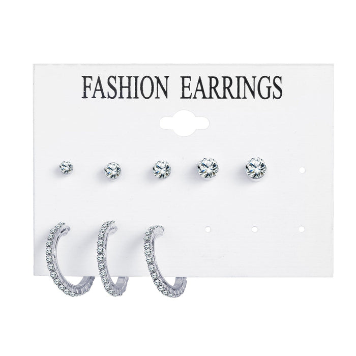 Wholesale new crystal simple earrings JDC-ES-F008 Earrings 韩之尚 C13-01-81 Wholesale Jewelry JoyasDeChina Joyas De China