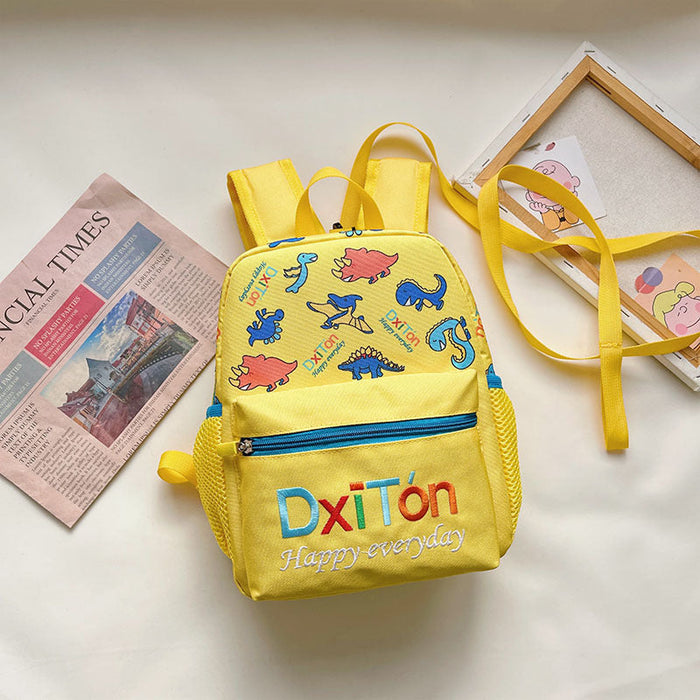 Wholesale new nylon embroidered canvas kids backpack JDC-BP-GSHN001 Backpack Bags 浩纳 yellow Wholesale Jewelry JoyasDeChina Joyas De China