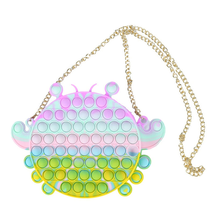 Wholesale New Silicone Decompression Bags JDC-SD-SZQL001 Shoulder Bags 潜乐 color2 Gold chain Wholesale Jewelry JoyasDeChina Joyas De China