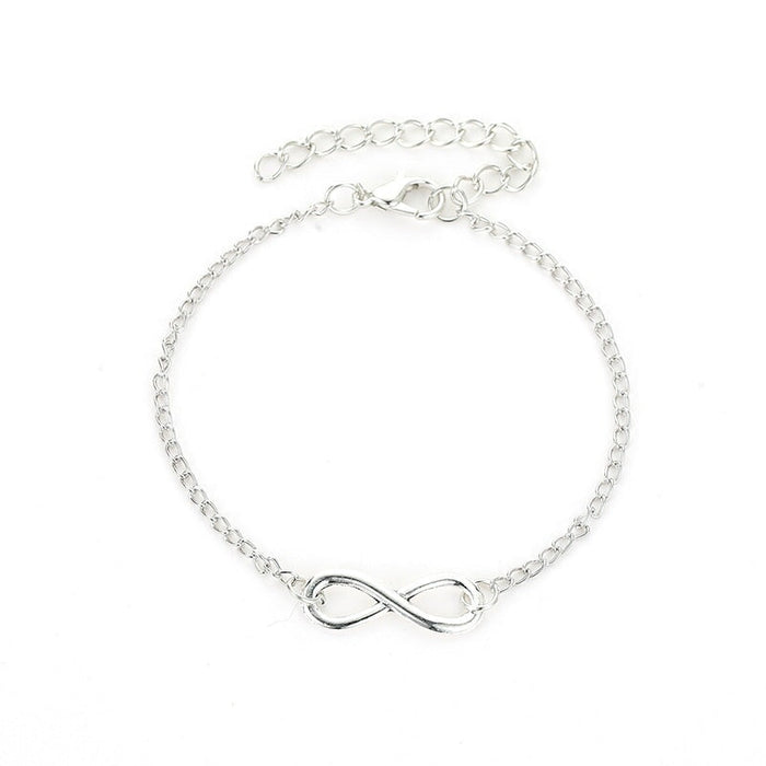 Wholesale Number 8 Alloy Bracelet JDC-BT-A027 Bracelet 妙雅 02 silver 1586 Wholesale Jewelry JoyasDeChina Joyas De China