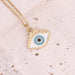 Wholesale oil drop eye necklace star moon stainless steel necklace love pendant JDC-NE-Bingm010 stainless steel 冰萌 11# Lake Blue Wholesale Jewelry JoyasDeChina Joyas De China