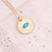 Wholesale oil drop eye necklace star moon stainless steel necklace love pendant JDC-NE-Bingm010 stainless steel 冰萌 7# lake blue Wholesale Jewelry JoyasDeChina Joyas De China