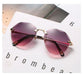 Wholesale PC Lens Metal Frameless Sunglasses JDC-SG-JinF031 Sunglasses 季丰 purple Wholesale Jewelry JoyasDeChina Joyas De China