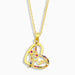 Wholesale peach heart mother's day necklace JDC-NE-AOS011 Necklaces 翱昇 Wholesale Jewelry JoyasDeChina Joyas De China