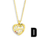 Wholesale peach heart mother's day necklace JDC-NE-AOS011 Necklaces 翱昇 Wholesale Jewelry JoyasDeChina Joyas De China