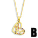 Wholesale peach heart mother's day necklace JDC-NE-AOS011 Necklaces 翱昇 B Wholesale Jewelry JoyasDeChina Joyas De China