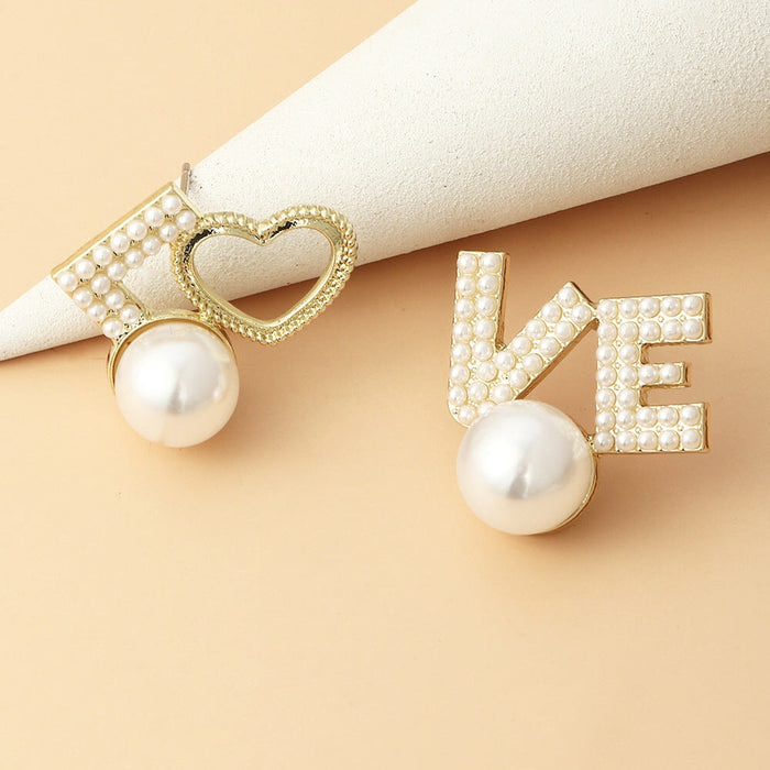 Wholesale Pearl Alloy Earrings JDC-ES-NZ093 Earrings 奈珠 Wholesale Jewelry JoyasDeChina Joyas De China