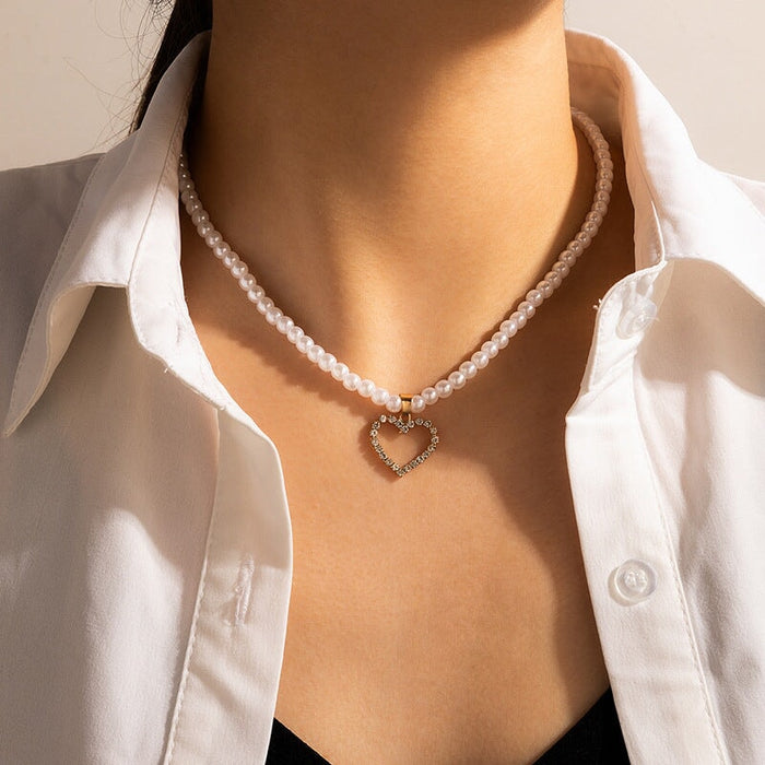 Wholesale Pearl Alloy Necklace JDC-NE-C233 Necklaces 陌茗 13941 Wholesale Jewelry JoyasDeChina Joyas De China