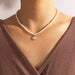 Wholesale Pearl Alloy Necklace JDC-NE-C233 Necklaces 陌茗 18425 Wholesale Jewelry JoyasDeChina Joyas De China