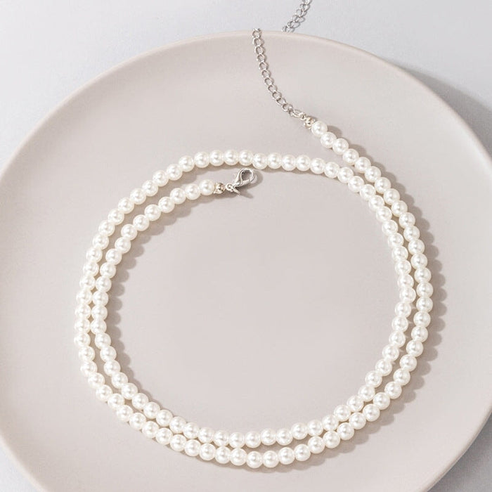 Wholesale Pearl Alloy Necklace JDC-NE-C233 Necklaces 陌茗 20811 Wholesale Jewelry JoyasDeChina Joyas De China