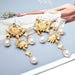 Wholesale Pearl Alloy Rhinestone Earrings JDC-ES-SK058 Earrings 深刻 Wholesale Jewelry JoyasDeChina Joyas De China