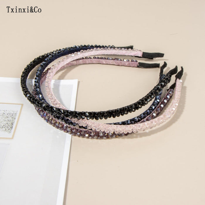 Wholesale pearl diamond Bridal Hair Band JDC-HD-XinX002 Headband 心喜 Wholesale Jewelry JoyasDeChina Joyas De China