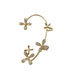 Wholesale pearl flower diamond-encrusted alloy ear clips JDC-ES-ChiH009 Earrings 池豪 Wholesale Jewelry JoyasDeChina Joyas De China