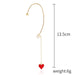 Wholesale pearl love star diamond fringe alloy earhook JDC-ES-ManY008 Earrings 满溢 Wholesale Jewelry JoyasDeChina Joyas De China