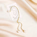 Wholesale pearl love star diamond fringe alloy earhook JDC-ES-ManY008 Earrings 满溢 Wholesale Jewelry JoyasDeChina Joyas De China