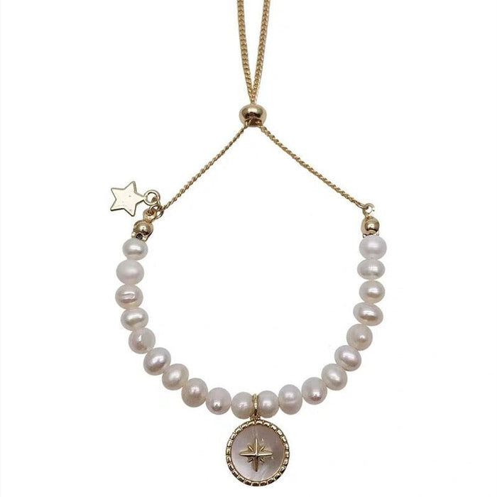 Wholesale pearl octa star bracelet JDC-BT-BaoY011 Bracelet 宝钰 Wholesale Jewelry JoyasDeChina Joyas De China