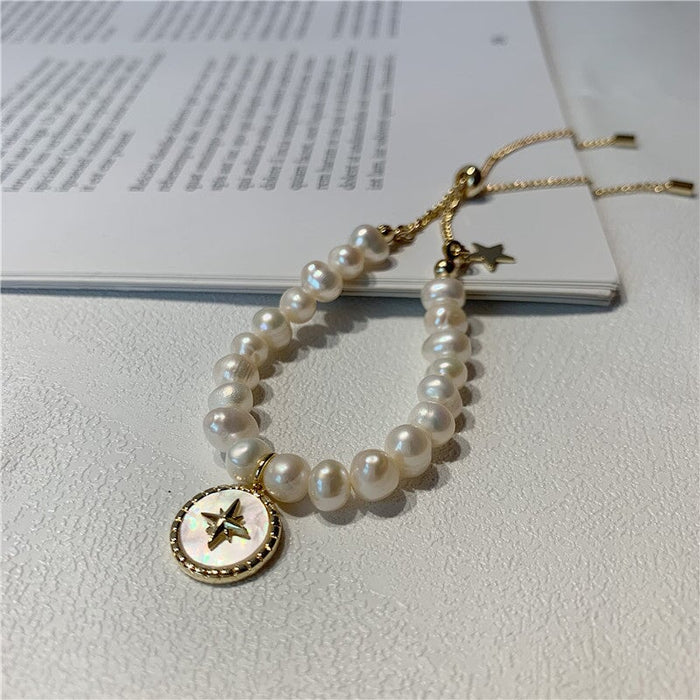 Wholesale pearl octa star bracelet JDC-BT-BaoY011 Bracelet 宝钰 Wholesale Jewelry JoyasDeChina Joyas De China