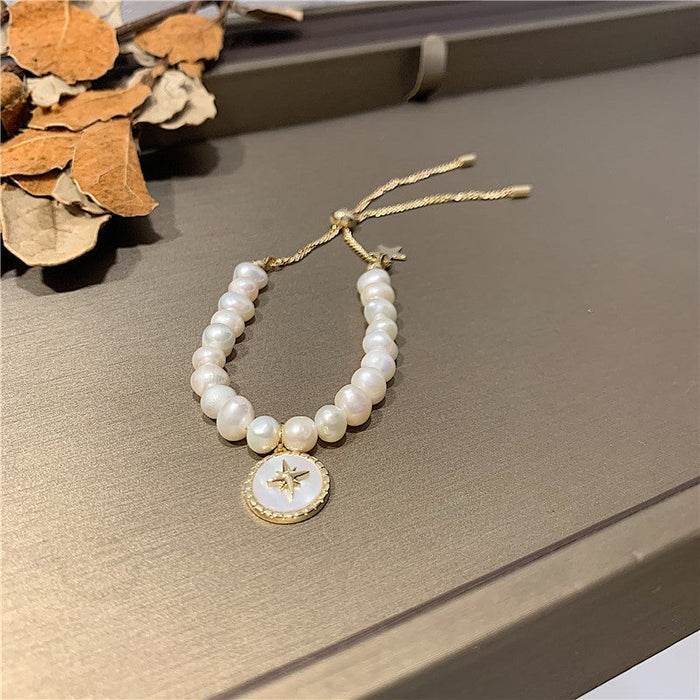 Wholesale pearl octa star bracelet JDC-BT-BaoY011 Bracelet 宝钰 Wholesale Jewelry JoyasDeChina Joyas De China