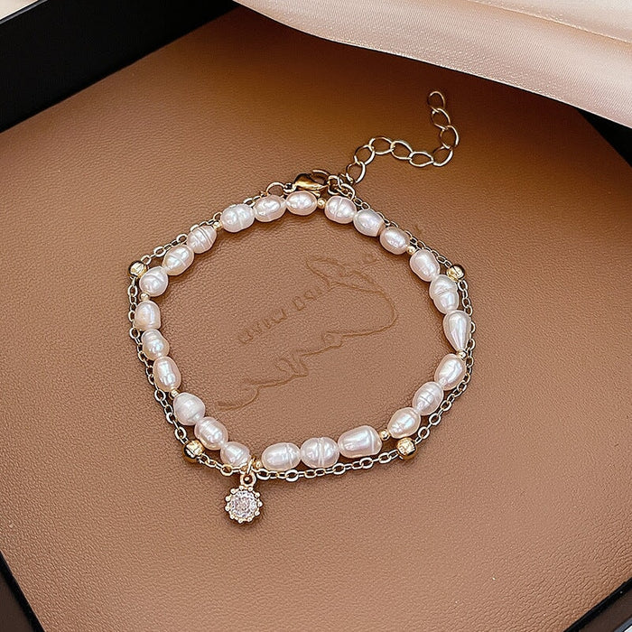 Wholesale Pearl Titanium Steel Bracelet JDC-BT-HanJ002 Bracelet 韩爵 Wholesale Jewelry JoyasDeChina Joyas De China