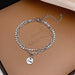 Wholesale Pearl Titanium Steel Bracelet JDC-BT-HanJ002 Bracelet 韩爵 S143 silver 1 Wholesale Jewelry JoyasDeChina Joyas De China