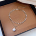 Wholesale Pearl Titanium Steel Bracelet JDC-BT-HanJ003 Bracelet 韩爵 S128 gold Wholesale Jewelry JoyasDeChina Joyas De China