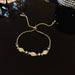 Wholesale Pearl Titanium Steel Bracelet JDC-BT-HanJ003 Bracelet 韩爵 S129 gold Wholesale Jewelry JoyasDeChina Joyas De China