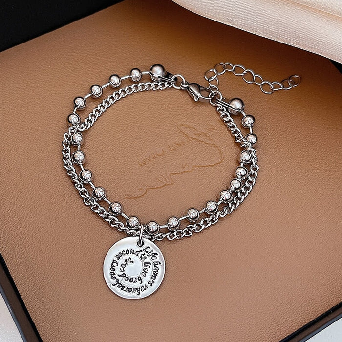 Wholesale Pearl Titanium Steel Bracelet JDC-BT-HanJ005 Bracelet 韩爵 Wholesale Jewelry JoyasDeChina Joyas De China