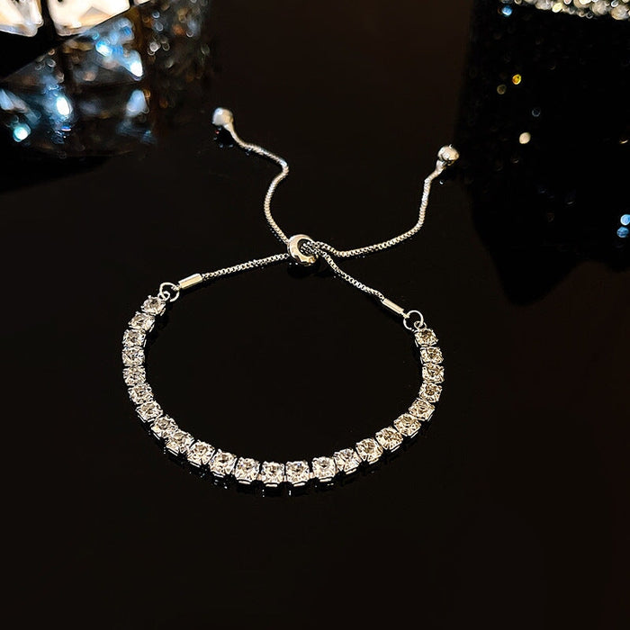 Wholesale Pearl Titanium Steel TENNIS CHAIN Bracelet JDC-BT-HanJ001 Bracelet 韩爵 S175 silver Wholesale Jewelry JoyasDeChina Joyas De China