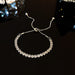 Wholesale Pearl Titanium Steel TENNIS CHAIN Bracelet JDC-BT-HanJ001 Bracelet 韩爵 S175 silver Wholesale Jewelry JoyasDeChina Joyas De China