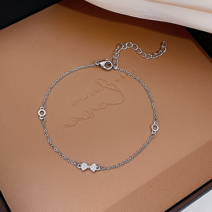 Wholesale Pearl Titanium Steel TENNIS CHAIN Bracelet JDC-BT-HanJ001 Bracelet 韩爵 S203 silver Wholesale Jewelry JoyasDeChina Joyas De China