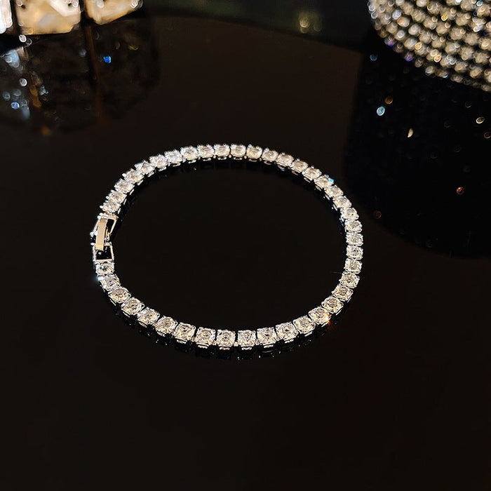 Wholesale Pearl Titanium Steel TENNIS CHAIN Bracelet JDC-BT-HanJ001 Bracelet 韩爵 S210 silver Wholesale Jewelry JoyasDeChina Joyas De China