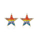Wholesale pentagram diamond pearl flower butterfly alloy earrings JDC-ES-ManY017 Earrings 满溢 4 Wholesale Jewelry JoyasDeChina Joyas De China