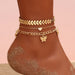 Wholesale personalized fishbone copper anklets JDC-AS-YeB006 anklets 烨贝 AF161 Wholesale Jewelry JoyasDeChina Joyas De China