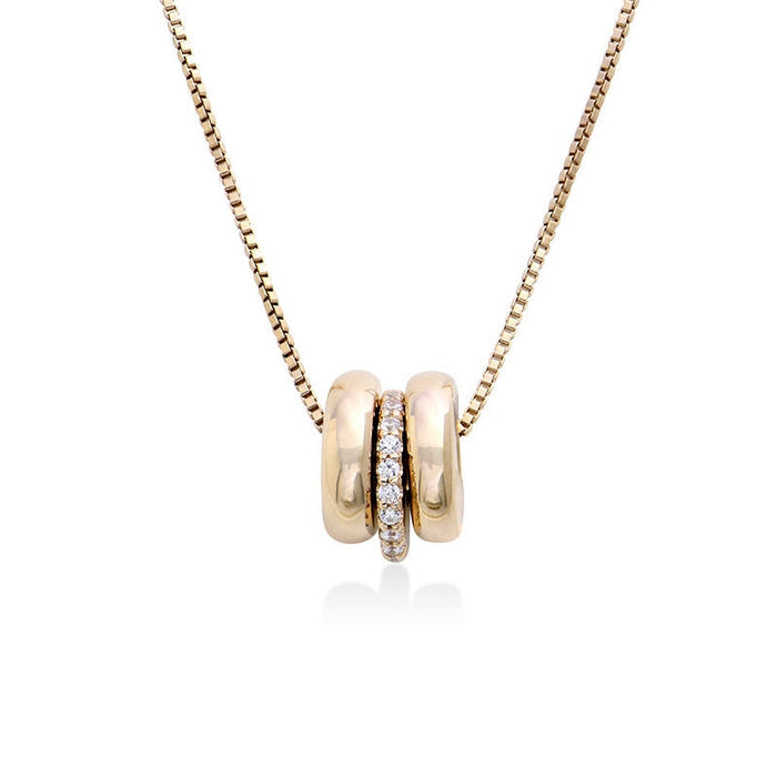 Wholesale personalized ring diamond mother's Day Necklace JDC-NE-Mail017 Necklaces 麦伦 Wholesale Jewelry JoyasDeChina Joyas De China